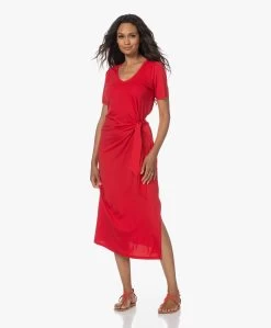 Plein Publique La Filicia Jersey Faux Wikkeljurk - Bright Red -Kleding Series Winkel 230622 0c667ce4 9f04 4e5c 93bb b9b3908f7b7c