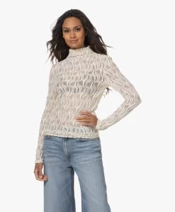 Róhe Stretch Kanten Longsleeve Met Col - Crème -Kleding Series Winkel 230622 0f3ea28f ae6b 4073 ab1c d211e0eaa47a