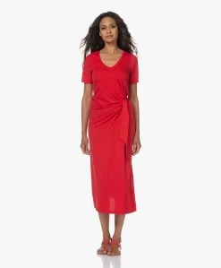 Plein Publique La Filicia Jersey Faux Wikkeljurk - Bright Red -Kleding Series Winkel 230622 1e5d54db f509 43d9 a3b5 c460b0a73368