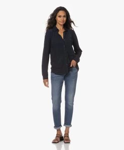 Japantky Miya Loose-Fit Travel Jersey Blouse - Zwartblauw -Kleding Series Winkel 230622 3d9eec3f 302c 41c7 9371 a49fa1311f45