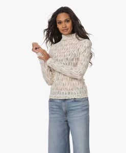 Róhe Stretch Kanten Longsleeve Met Col - Crème -Kleding Series Winkel 230622 43f0af2e be02 4e18 8c8f 080b7466ded0