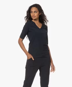 Japantky Lyo Travel Jersey V-Hals T-Shirt - Zwartblauw -Kleding Series Winkel 230622 44aebab8 e108 42c1 95e8 9c7b29100b7d scaled