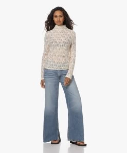 Róhe Stretch Kanten Longsleeve Met Col - Crème -Kleding Series Winkel 230622 794944e9 142a 413e a970 f071fdc94ab1