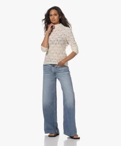 Róhe Stretch Kanten Longsleeve Met Col - Crème -Kleding Series Winkel 230622 944d0e97 27f9 495b b9f5 353f7be2b501