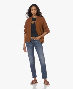 American Vintage East Kort Open Vest - Cinnamon Melange -Kleding Series Winkel 230622 abece929 327d 4372 ba57 bdc1e847d88c scaled