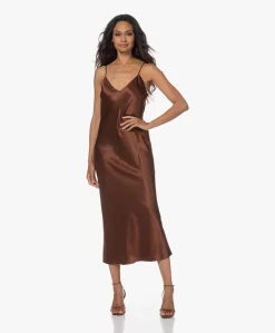 Joseph Clea Zijde-Satijnen Slip Dress - Mahogany -Kleding Series Winkel 230622 da1907cc 41d5 4259 9dbb 176d374565de scaled