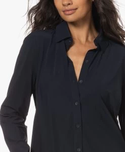 Japantky Miya Loose-Fit Travel Jersey Blouse - Zwartblauw -Kleding Series Winkel 230622 dbce05f6 057f 4b69 9a32 14815c3d3d8a