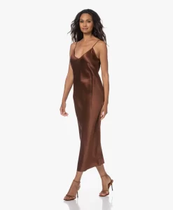 Joseph Clea Zijde-Satijnen Slip Dress - Mahogany -Kleding Series Winkel 230622 faf8f872 3ff7 4267 8524 ee4faeb8a759 scaled