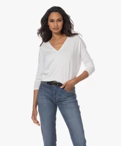 Rag & Bone The Knit Vee Fijn Gebreide V-Hals Trui - Wit -Kleding Series Winkel 230627 41e376d9 7170 4d9d 9570 489ae207fb44 scaled