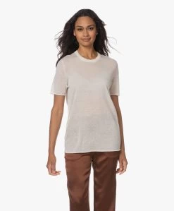 Joseph Cashair Gebreid Cashmere T-Shirt - Ivoor -Kleding Series Winkel 230627 8a373be8 c842 4c54 9176 e0a6622138fa