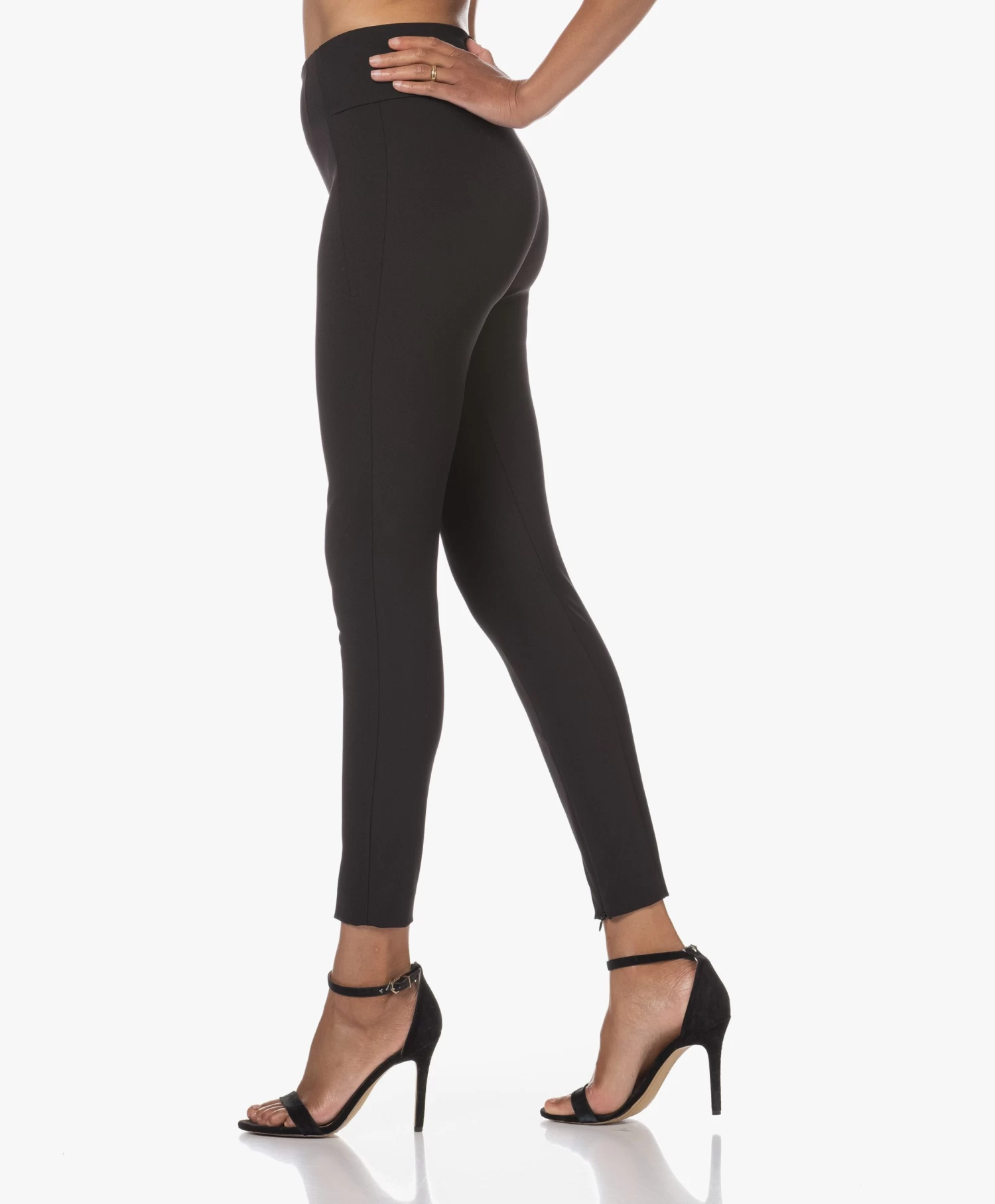 By Malene Birger Adanis Stretch Pantalon - Zwart 7 By Malene Birger Adanis Stretch Pantalon - Zwart - Afbeelding 7