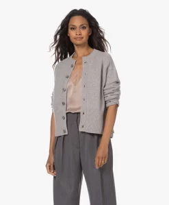 Extreme Cashmere N°298 Scala Cashmere Doorknoopvest - Grijs