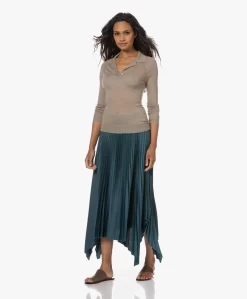 Joseph Ade Plissé Satijnen Midi Rok - Dark Teal -Kleding Series Winkel 230629 52667a7c 5e8b 45e1 9d09 a7eabaa40815 scaled