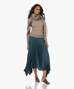 Lasalle Wol-Zijde Multi Print Sjaal - Groen/Beige -Kleding Series Winkel 230629 7c820405 537a 4064 b74f 2702e3a39196 scaled