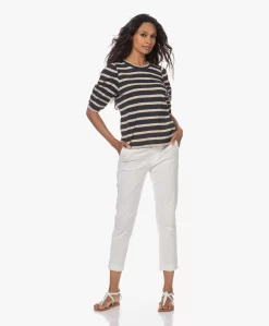 By-Bar Nicky Gestreept Slub Jersey T-Shirt - Midnight/Ecru -Kleding Series Winkel 230629 9b652e17 bc17 43b8 88d2 ce4965eeb8aa scaled