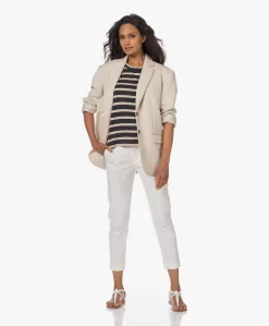 By-Bar Nicky Gestreept Slub Jersey T-Shirt - Midnight/Ecru -Kleding Series Winkel 230629 cc6a5dc2 3629 441a a4b9 b926c826099e scaled