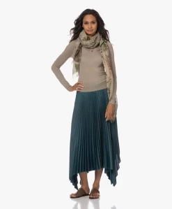 Lasalle Wol-Zijde Multi Print Sjaal - Groen/Beige -Kleding Series Winkel 230629 fb9ab495 6663 4bfa a1d8 503cf513c0b3 scaled