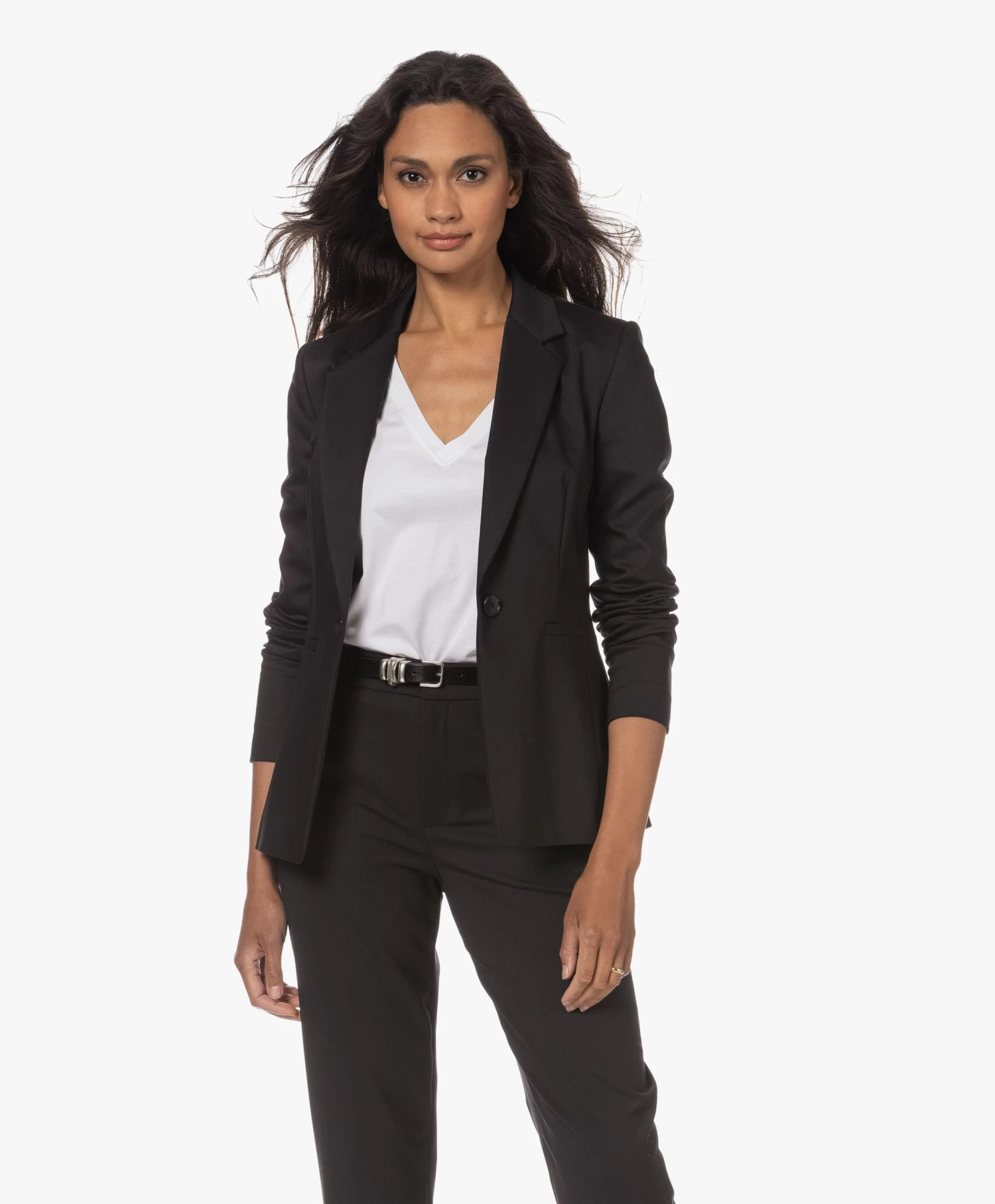 Drykorn Golders Katoenmix Blazer - Zwart 11 Drykorn Golders Katoenmix Blazer - Zwart - Afbeelding 11