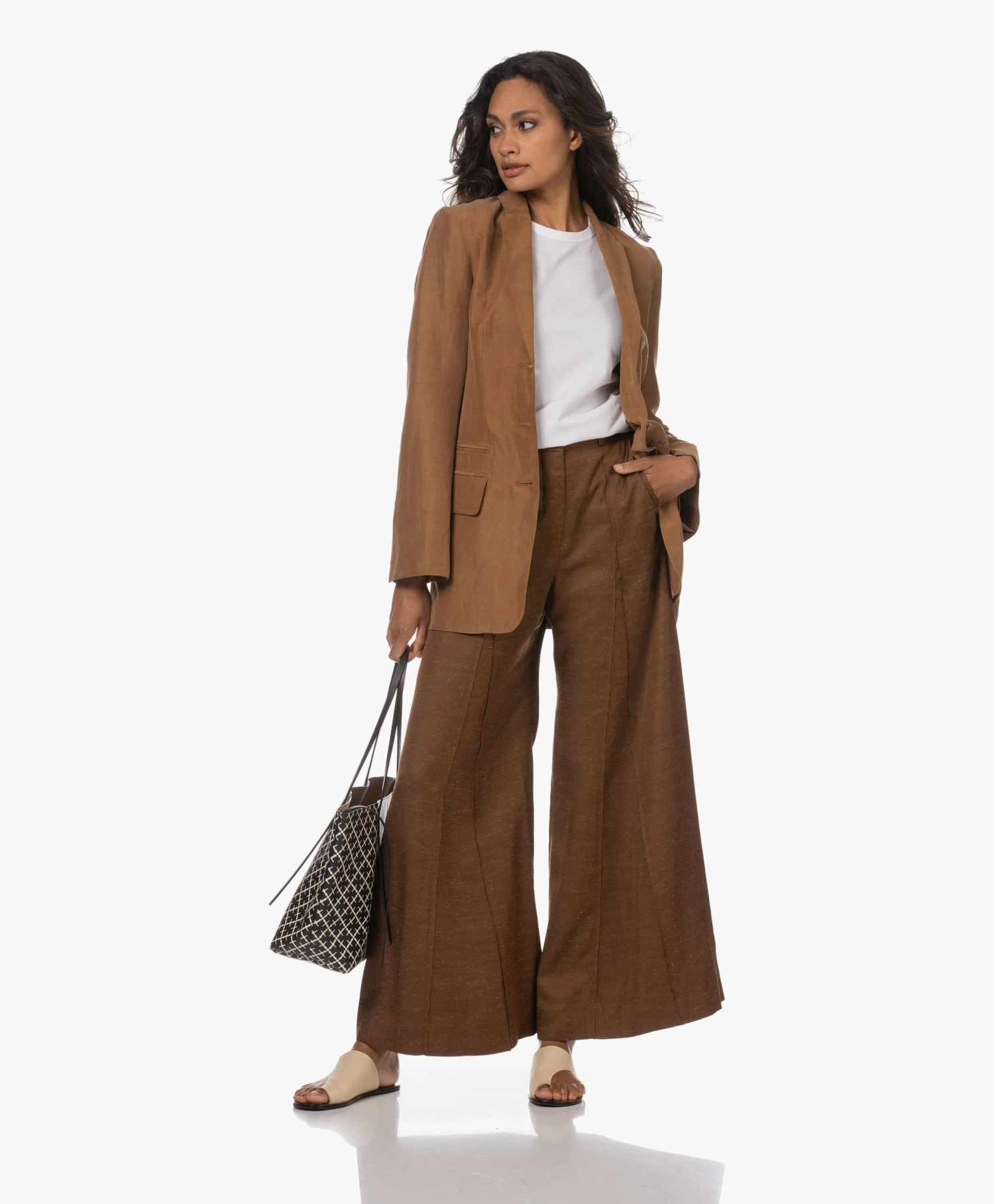 Atp Atelier Rosa Leren Slippers - Limestone 6 Atp Atelier Rosa Leren Slippers - Limestone - Afbeelding 6