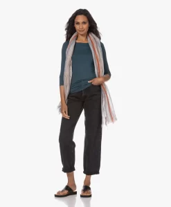 Lasalle Linnen Strepenprint Sjaal - Multi-Color -Kleding Series Winkel 230704 68838ba8 d21d 4022 ad2e 6475ea689a30 scaled