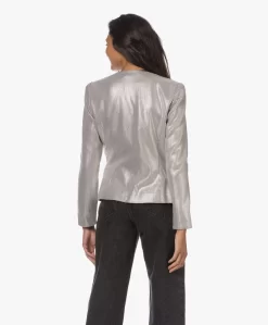Iro Elbaz Kraagloze Pailletten Blazer - Zilver -Kleding Series Winkel 230704 69bf063b b953 47b9 8155 2a60b01474df scaled