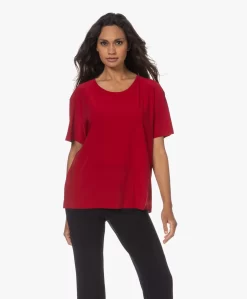 Norma Kamali Tech Jersey T-Shirt - Rood -Kleding Series Winkel 230704 975f3b70 f675 4cdf 9a19 56509e7771b1 scaled