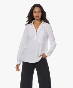 Japantky Kaemi Light Travel Jersey Blouse - Wit