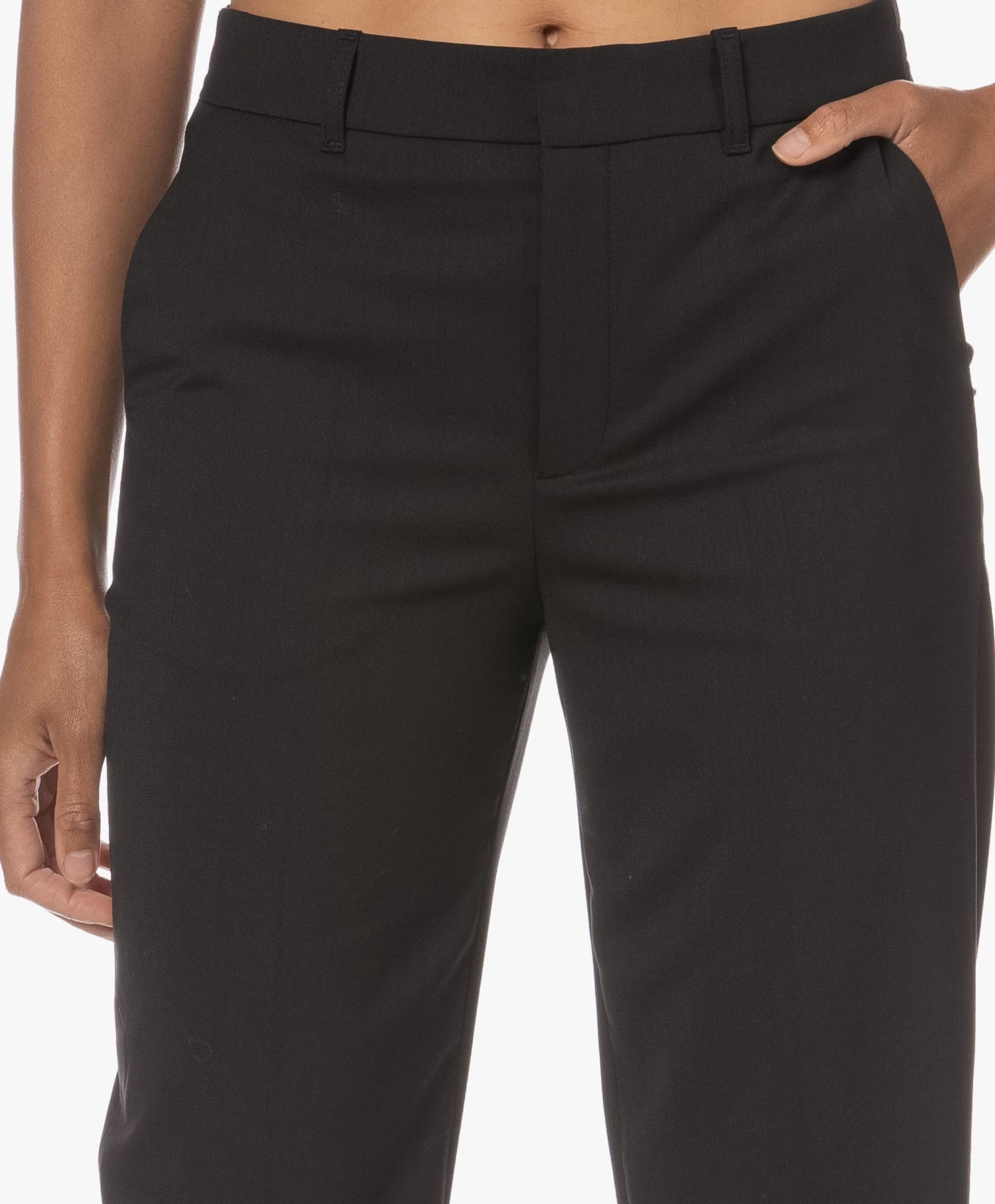 Drykorn Search Scheerwolmix Cropped Pantalon - Zwart 10 Drykorn Search Scheerwolmix Cropped Pantalon - Zwart - Afbeelding 10