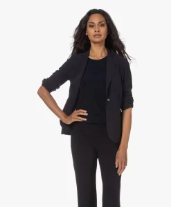 Lasalle Italiaanse Tech Jersey Blazer - Navy