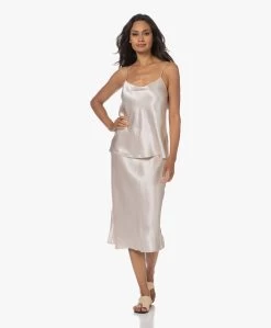 Vince Crush Satijnen Midi Rok - Champagne -Kleding Series Winkel 230704 f1addf90 30f4 4c37 940f 96e17536fbcb
