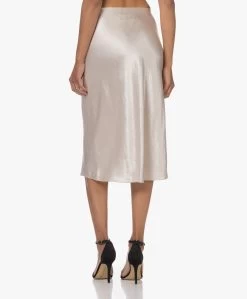 Vince Crush Satijnen Midi Rok - Champagne -Kleding Series Winkel 230704 fc6b3083 3d1a 48fd a388 49c5fabf114b