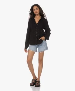 Michael Stars Toni Mousseline Raglan Blouse - Zwart -Kleding Series Winkel 230706 034e8cf9 45df 4e8a 941b 6698373f1288