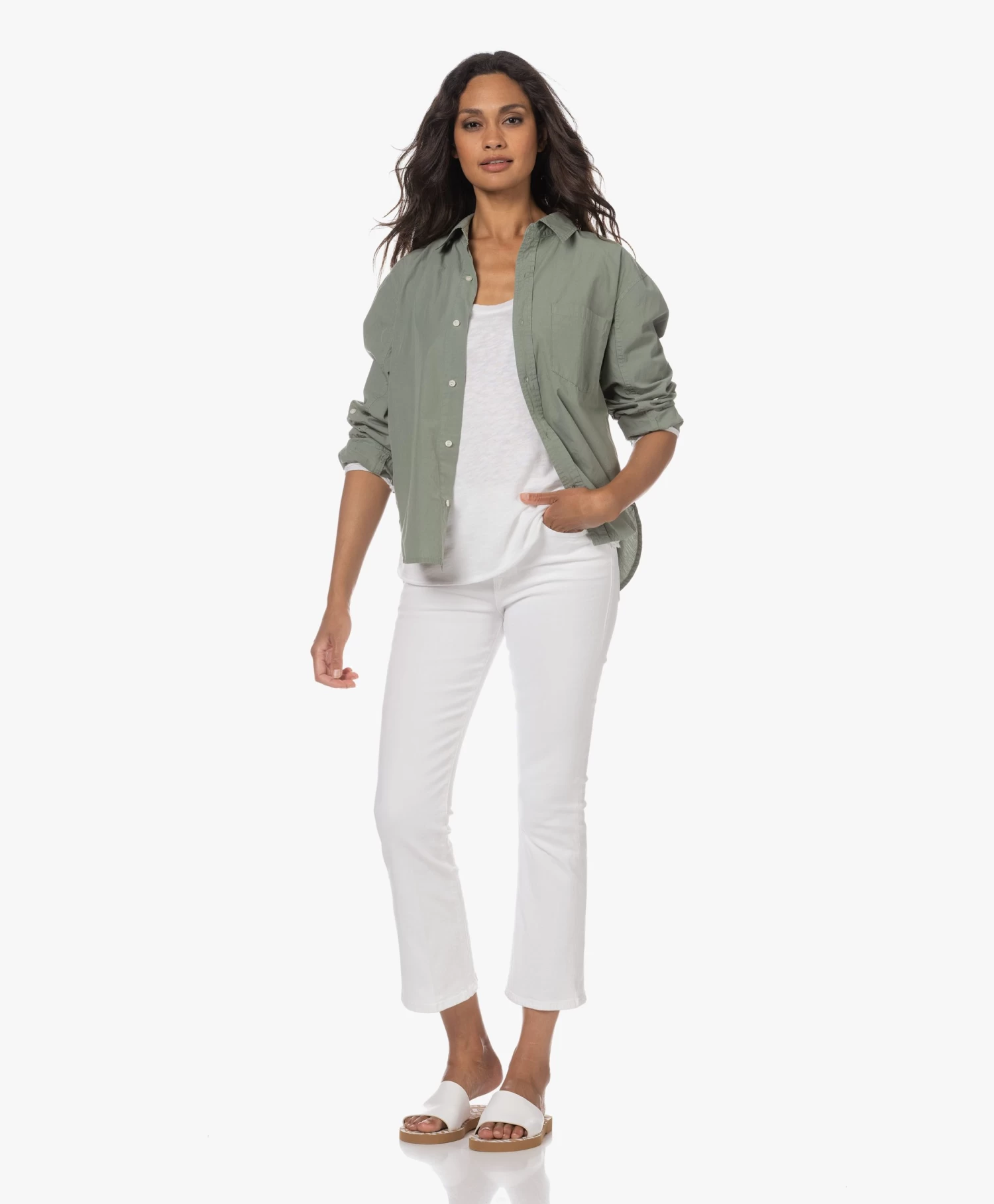 Citizens Of Humanity Kayla Shrunken Poplin Overhemdblouse - Nova 6 Citizens Of Humanity Kayla Shrunken Poplin Overhemdblouse - Nova - Afbeelding 6