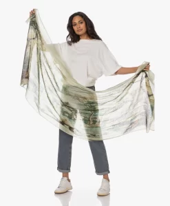 Lasalle Wollen Fountain Print Sjaal - Groen/Multi -Kleding Series Winkel 230706 67ece3c1 0d41 47ee ba4a e8c2a024caef scaled