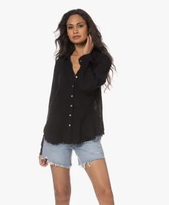 Michael Stars Toni Mousseline Raglan Blouse - Zwart -Kleding Series Winkel 230706 760d67ef 008e 41e8 8de7 ae70a19f2943