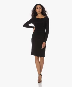 Norma Kamali Shirred Travel Jersey Jurk Met Lange Mouwen - Zwart -Kleding Series Winkel 230706 7e77745f b862 4173 9952 2717c0e0a2bd scaled