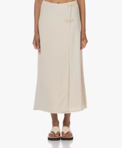 By Malene Birger Esra Crêpe Maxi Rok - Pearl