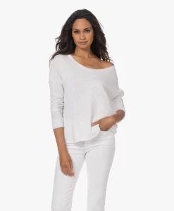 American Vintage Sonoma Boothals Longsleeve - Wit