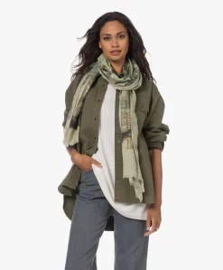 Lasalle Wollen Fountain Print Sjaal - Groen/Multi -Kleding Series Winkel 230706 cd180102 a059 4be5 bd9d d1b30db9d67e scaled