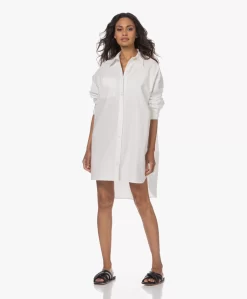 Anine Bing Maxine Oversized Mini Blousejurk - Wit