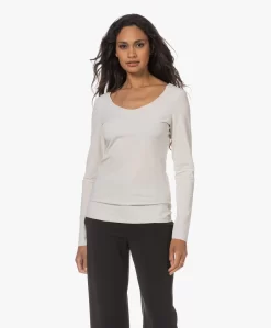 Japantky Tiyo Reversible Jersey Longsleeve - Linen