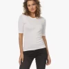 Closed Modalmix Rib T-Shirt - Ivoor
