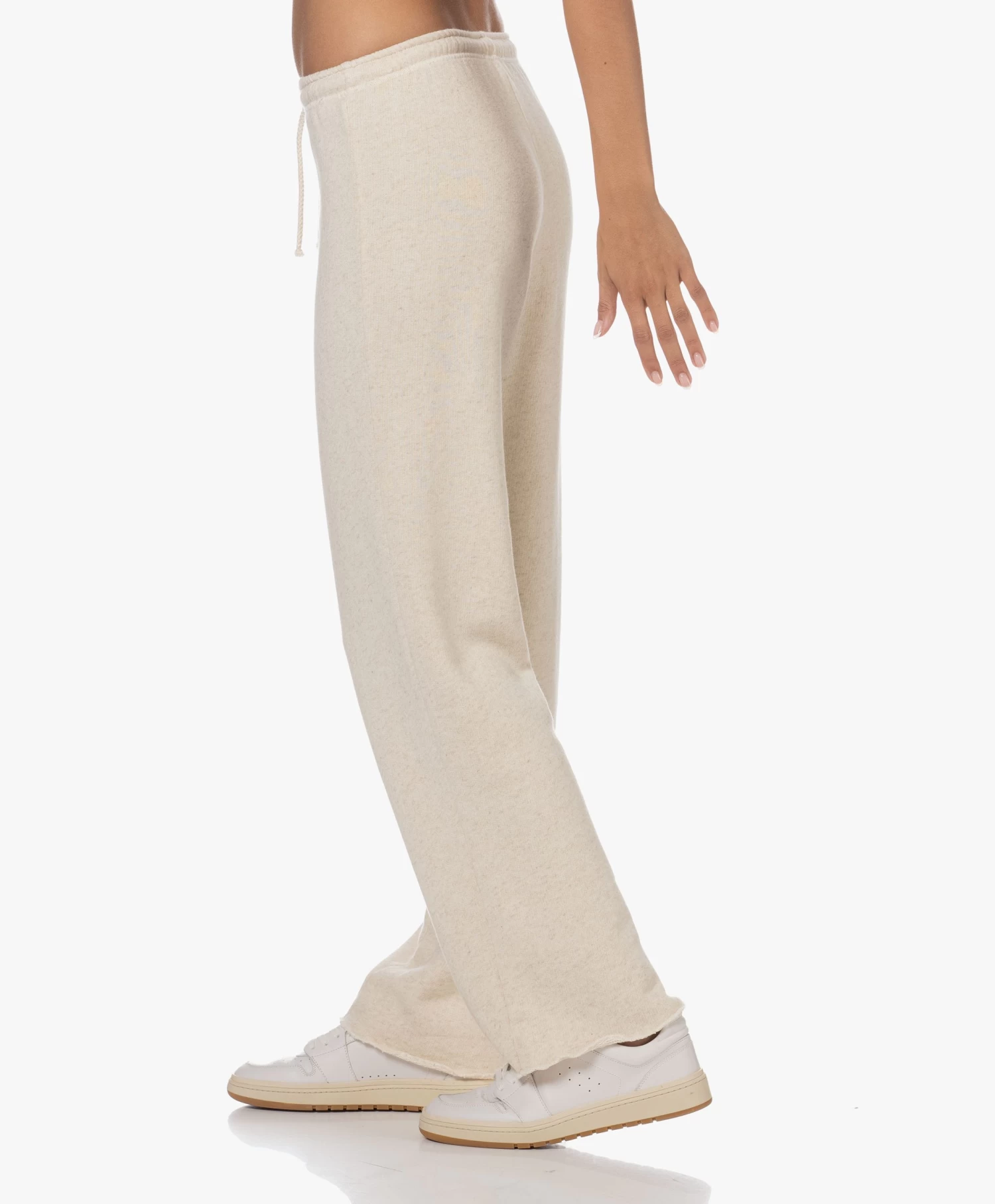 American Vintage Itonay Raw Hem Sweatpants - Ecru Melange 10 American Vintage Itonay Raw Hem Sweatpants - Ecru Melange - Afbeelding 10