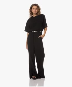 Anine Bing Maddie Boxy Crêpe Blousetop - Zwart -Kleding Series Winkel 230711 8faa4a23 abf3 41ac a204 65ea1db47c59