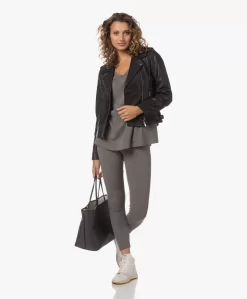 By-Bar Leren Bikerjack - Zwart -Kleding Series Winkel 230711 b747db0f 98e7 4df6 8a7d 2676c984e87b scaled