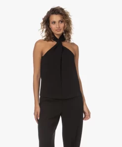 Anine Bing Becca Crêpe Top Met Gedraaide Hals - Zwart -Kleding Series Winkel 230711 bdefcc84 93b1 4325 a041 ca0bffd92d15 scaled
