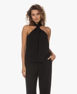 Anine Bing Becca Crêpe Top Met Gedraaide Hals - Zwart -Kleding Series Winkel 230711 c6833f43 2d6b 4d9f a73e d1e3e1363e8e scaled