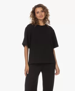 Anine Bing Maddie Boxy Crêpe Blousetop - Zwart -Kleding Series Winkel 230711 f9e18e22 6da0 4022 bd13 165ffdd1e5c4 scaled