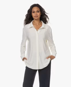 Norma Kamali Boyfriend Tech Jersey Blouse - Ivoor -Kleding Series Winkel 230713 0ea67f79 8057 4b6e b6f4 1c9197b2edeb scaled