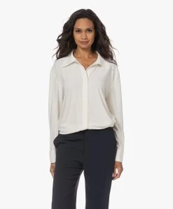 Norma Kamali Boyfriend Tech Jersey Blouse - Ivoor -Kleding Series Winkel 230713 31da0fc0 e4a2 4789 ba43 b4e6961e09f3